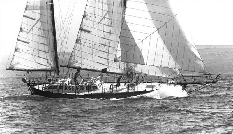 Circa 1968:  Bernard Moitessier sailing JOSHUA during the first Sunday Times Golden Globe Race photo copyright Ian Dear Archive / PPL taken at  and featuring the Classic Yachts class