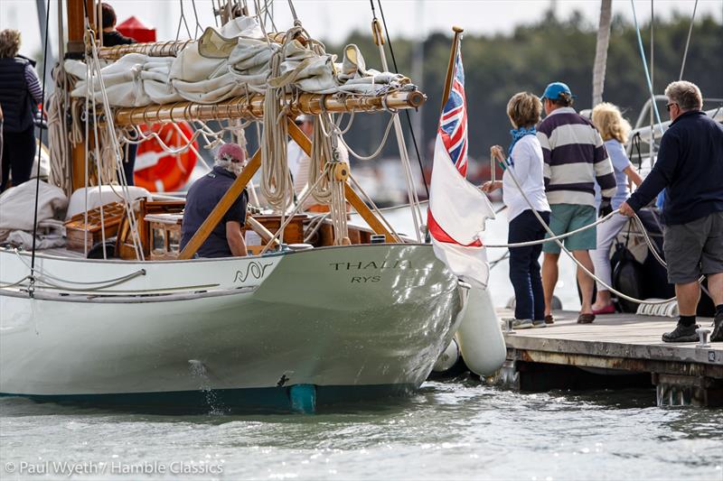 Thalia at the Hamble Classics Regatta 2018 photo copyright Paul Wyeth / www.pwpictures.com taken at Royal Southern Yacht Club and featuring the Classic Yachts class