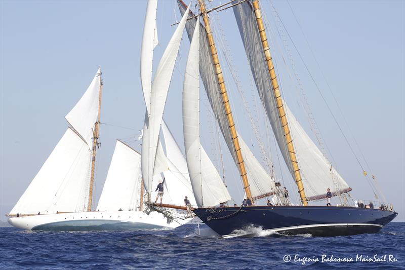 Regates Royales from Cannes - September 28, 2018 photo copyright Eugenia Bakunov taken at Yacht Club de Cannes and featuring the Classic Yachts class