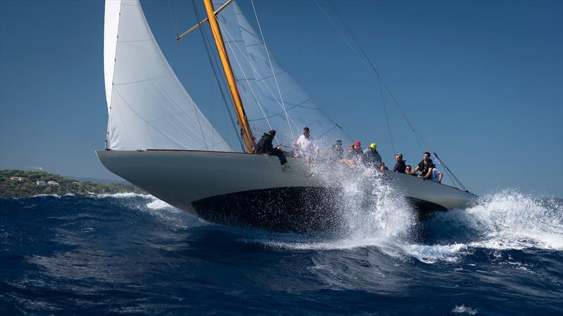 Mignon racing in Saint Tropez at the Centenary Trophy  photo copyright Jürg Kaufmann taken at Gstaad Yacht Club and featuring the Classic Yachts class