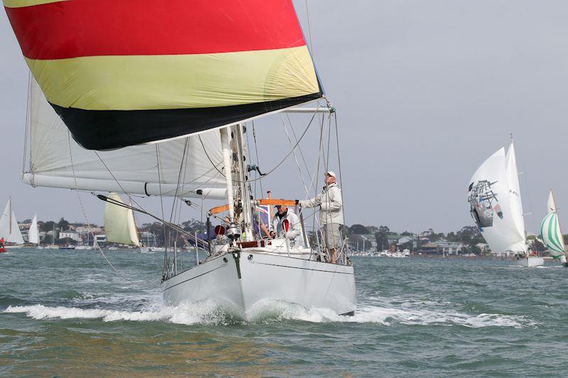 Fair Winds II skippered by Mark Chew on day 1 of the 12th Classic Yacht Cup Regatta photo copyright Alex McKinnon Photography taken at Royal Yacht Club of Victoria and featuring the Classic Yachts class