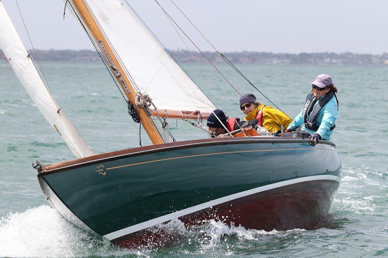 Zephyr skippered by Anne Batson on day 1 of the 12th Classic Yacht Cup Regatta photo copyright Alex McKinnon Photography taken at Royal Yacht Club of Victoria and featuring the Classic Yachts class