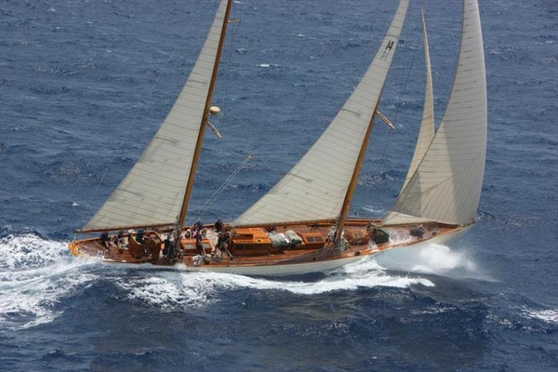 Sumurun 118' William Fife ketch built in 1914 photo copyright Tim Wright / www.photoaction.com taken at Antigua Yacht Club and featuring the Classic Yachts class