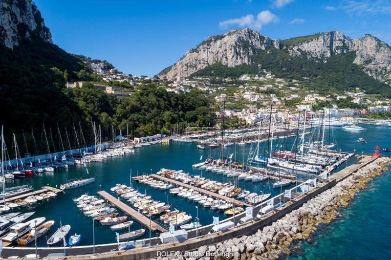 The Marina at Capri's Marina Grande where the schooners will be moored photo copyright ROLEX / Studio Borlenghi taken at Yacht Club Capri and featuring the Classic Yachts class
