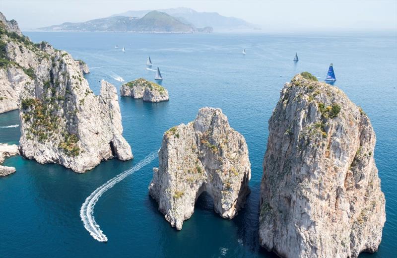 Capri's magnificent Faraglioni rocks where the final race will finish photo copyright Carlo Borlenghi / Studio Borlenghi taken at Yacht Club Capri and featuring the Classic Yachts class