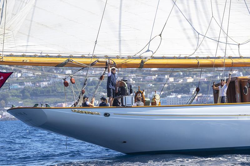 Victory - finally for Naema - Capri Classica 2019 photo copyright Gianfranco Forza taken at Yacht Club Capri and featuring the Classic Yachts class