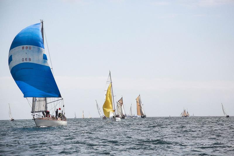 Friday boat race - English Braids Falmouth Classics 2019 photo copyright Lucy Parfett taken at Port of Falmouth Sailing Association and featuring the Classic Yachts class