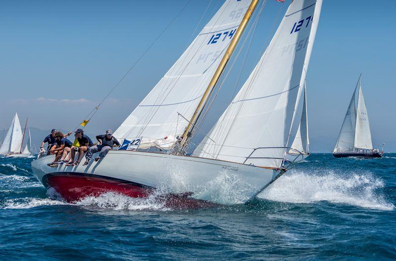 Argos wins her category in the XII Puig Vela Clàssica Barcelona Regatta photo copyright Nico Martinez / www.MartinezStudio.es taken at Real Club Nautico de Barcelona and featuring the Classic Yachts class