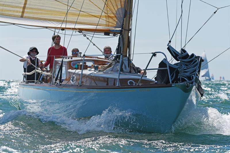RORC Race the Wight IRC Four was won by Giovanni Belgrano's classic sloop Whooper.  - photo © Rick Tomlinson