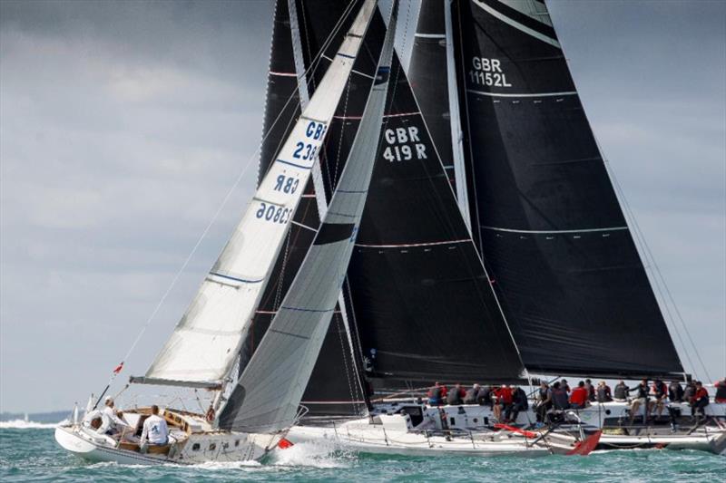 1967 vintage Swan 36 Finola, skippered by regular RORC racers Chris Frost and Welsh transoceanic rower Elin Haf Davies photo copyright Paul Wyeth / pwpictures.com taken at Royal Ocean Racing Club and featuring the Classic Yachts class