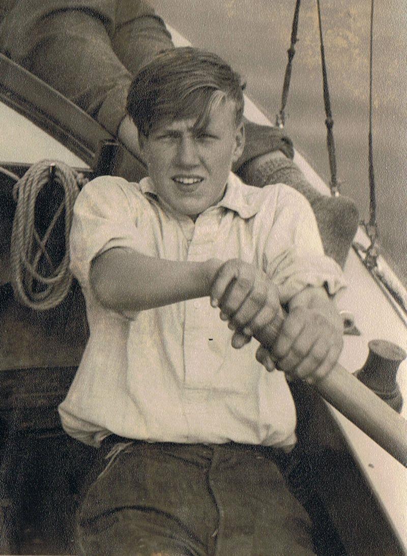 John Mullins aged 15 - just as a career designing World Championship-winning yachts began photo copyright Mullins family taken at  and featuring the Classic Yachts class