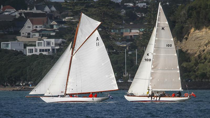 Ida and Katrina II - Doyle Sails Winter Series - Royal New Zealand Yacht Squadron, June 19, photo copyright Richard Gladwell / Sail-World.com / nz taken at Royal New Zealand Yacht Squadron and featuring the Classic Yachts class