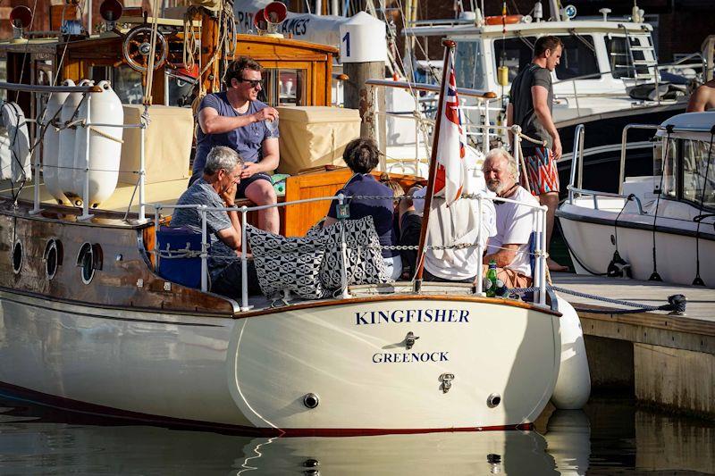 Kingfisher at rest during British Classic Week photo copyright Chris Brown taken at British Classic Yacht Club and featuring the Classic Yachts class