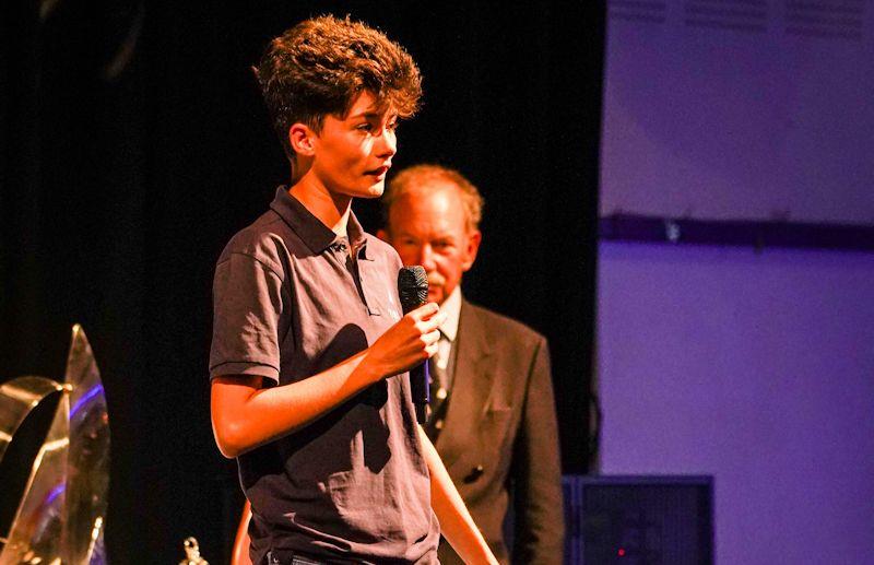 Katie Craven of the Tall Ships Youth Trust speaking at British Classic Week - photo © Chris Brown