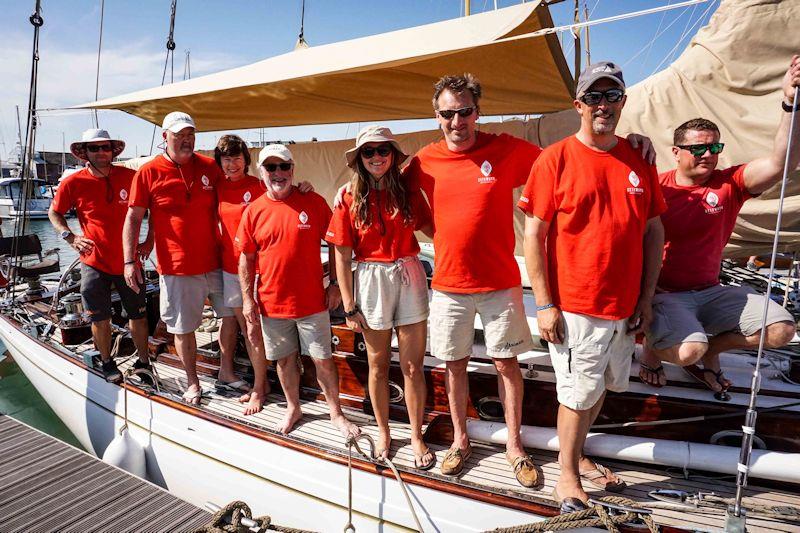 The crew of Cetewayo during British Classic Week photo copyright Chris Brown taken at British Classic Yacht Club and featuring the Classic Yachts class