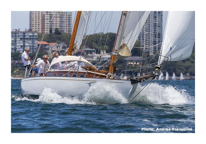 Archina during the 2020 Sydney Hobart Classic Yacht Regatta photo copyright Andrea Francolini taken at Cruising Yacht Club of Australia and featuring the Classic Yachts class