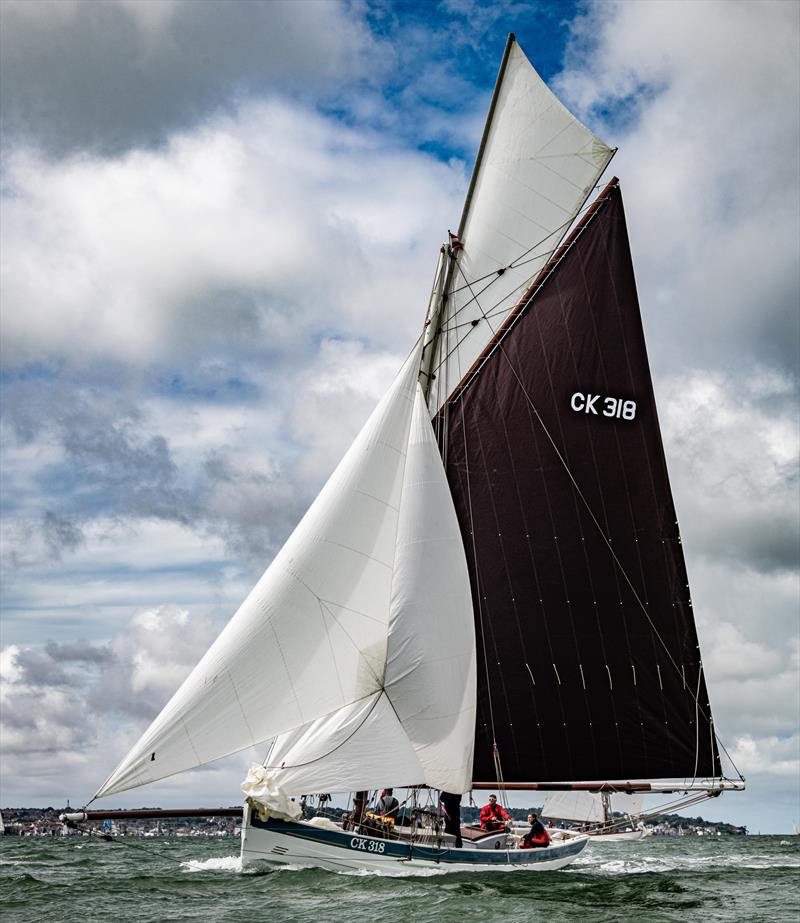 Oyster Smack Alberta on day 1 at Cowes Classics Week 2022 photo copyright Tim Jeffreys Photography taken at Royal London Yacht Club and featuring the Classic Yachts class