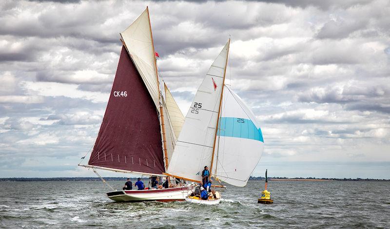 Gracie and Zest during Mersea Week 2022 photo copyright Chrissie Westgate taken at West Mersea Yacht Club and featuring the Classic Yachts class
