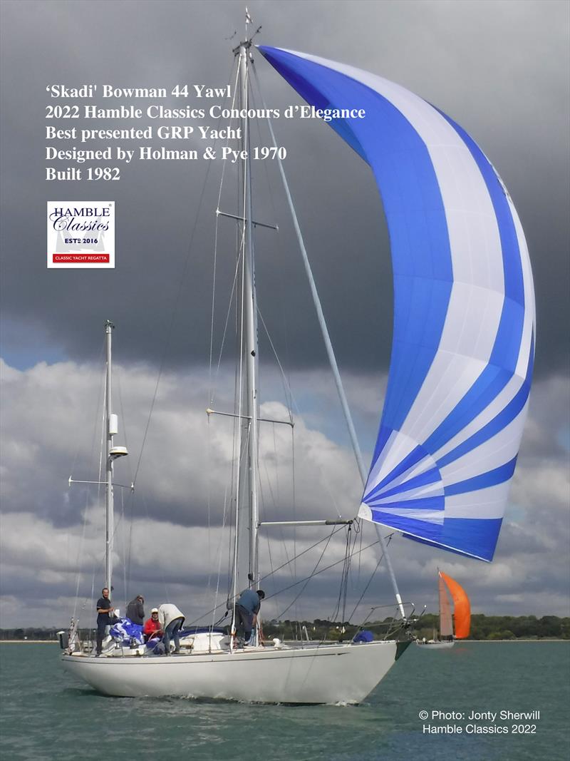Skadi - Hamble Classics Regatta 2022 photo copyright Jonty Sherwill / Hamble Classics taken at Royal Air Force Yacht Club and featuring the Classic Yachts class