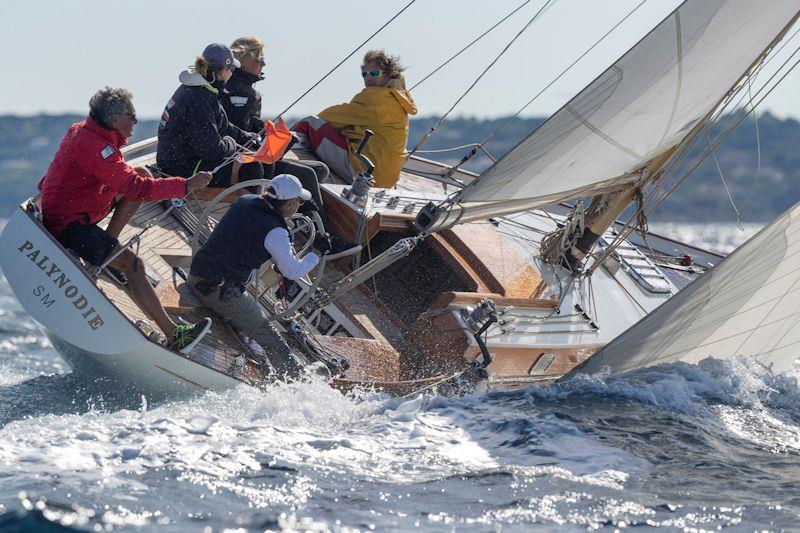 Palynodie - The Sunday race connecting Cannes and Saint Tropez always heralds the start of the fortnight of festivities at Les Voiles de Saint-Tropez photo copyright Gilles Martin-Raget / www.martin-raget.com taken at Société Nautique de Saint-Tropez and featuring the Classic Yachts class