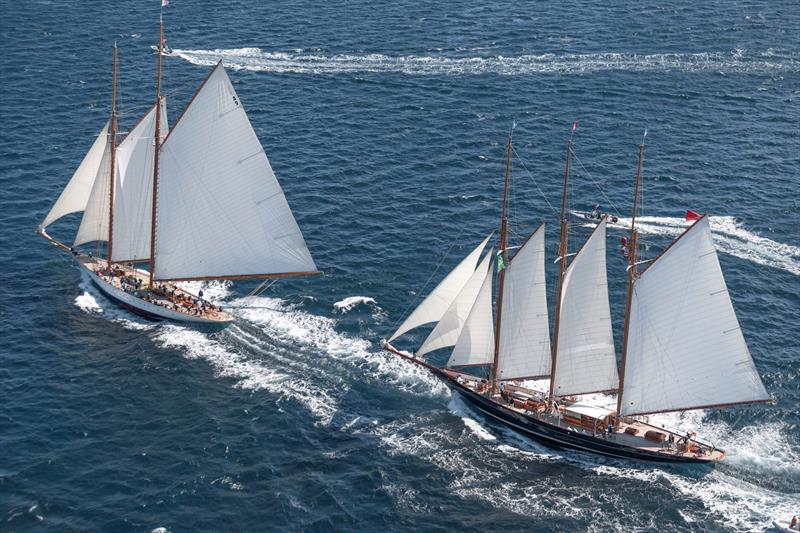 Les Voiles de Saint-Tropez day 3 photo copyright Gilles Martin-Raget / www.martin-raget.com taken at Société Nautique de Saint-Tropez and featuring the Classic Yachts class