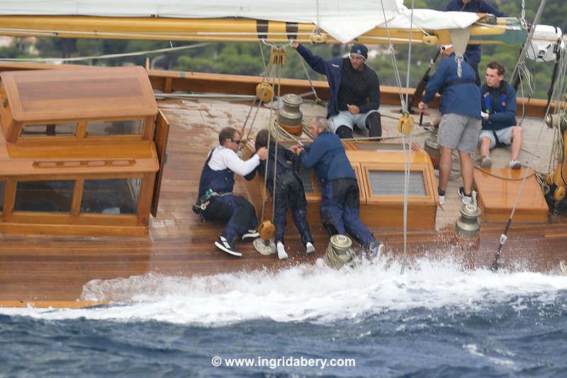 Les Voiles de Saint-Tropez day 6 photo copyright Ingrid Abery / www.ingridabery.com taken at Société Nautique de Saint-Tropez and featuring the Classic Yachts class