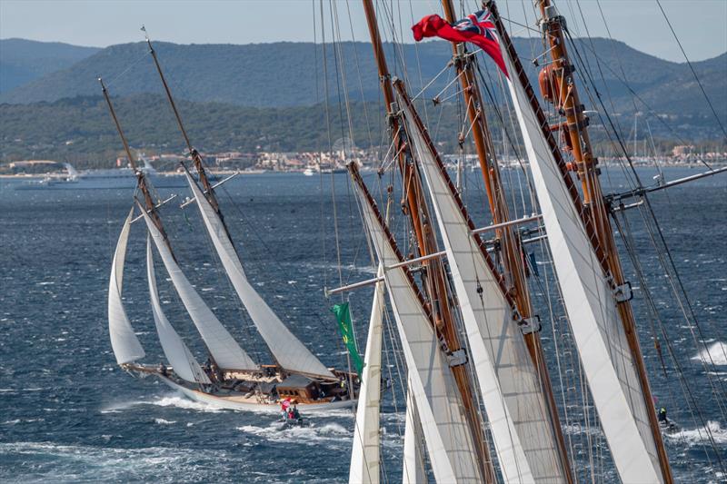 Les Voiles de Saint-Tropez day 7 photo copyright Gilles Martin-Raget / www.martin-raget.com taken at Société Nautique de Saint-Tropez and featuring the Classic Yachts class