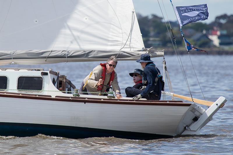 The conditions today were perfect for Jedda skippered by David Baskett with a first for both races resulting in them winning Division 3 of the regatta photo copyright A. J. McKinnon taken at Royal Yacht Club of Victoria and featuring the Classic Yachts class