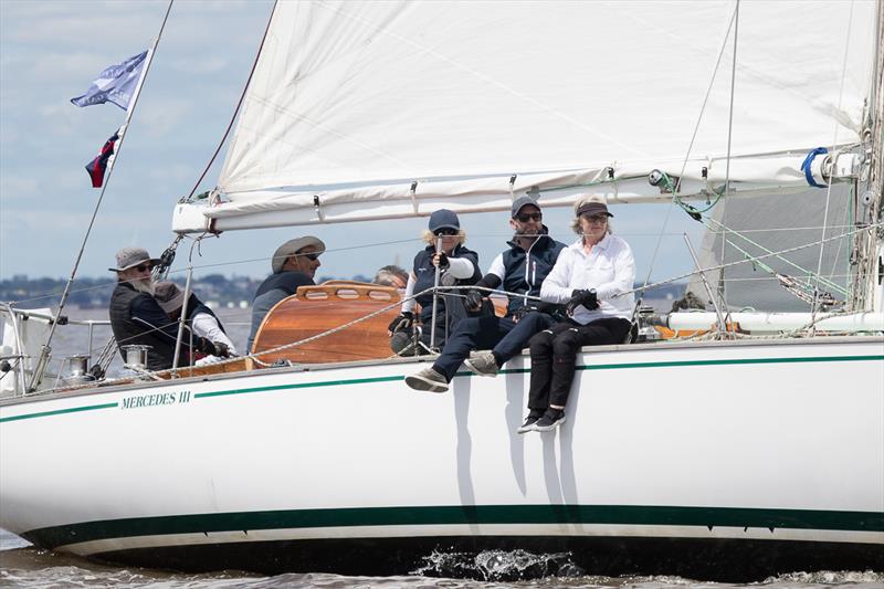 Martin Ryan skippering Mercedes III was the overall winner in Division 1 photo copyright A. J. McKinnon taken at Royal Yacht Club of Victoria and featuring the Classic Yachts class