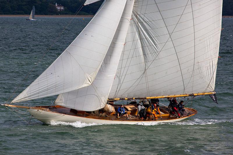 2023 Round the Island Race photo copyright Martin Augustus / www.sailingimages.co.uk taken at Island Sailing Club, Cowes and featuring the Classic Yachts class