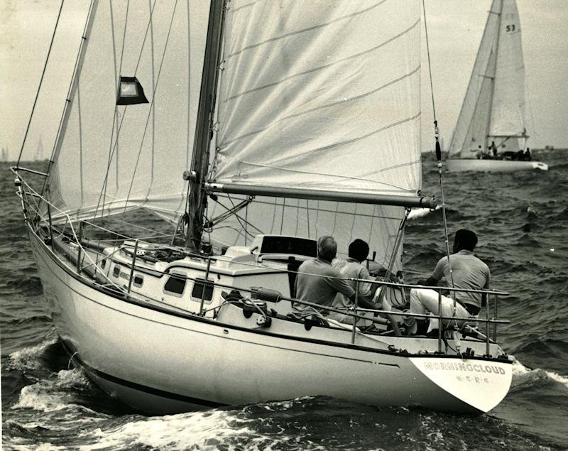 Sir Edward Heath at the helm of Morning Cloud on Sydney Harbour in 1969 photo copyright The Sir Edward Heath Charitable Foundation taken at Cruising Yacht Club of Australia and featuring the Classic Yachts class
