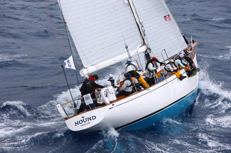 The classic Nielsen 59 Hound (USA) won IRC One in the RORC Caribbean 600 photo copyright Tim Wright / www.photoaction.com taken at Royal Ocean Racing Club and featuring the Classic Yachts class