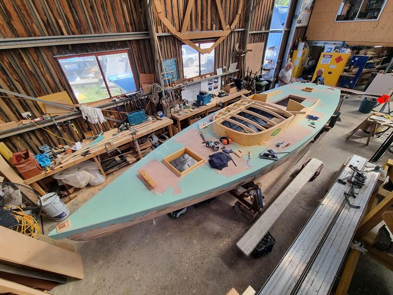 Undine nears completion of her full restoration photo copyright Australian Wooden Boat Festival taken at  and featuring the Classic Yachts class