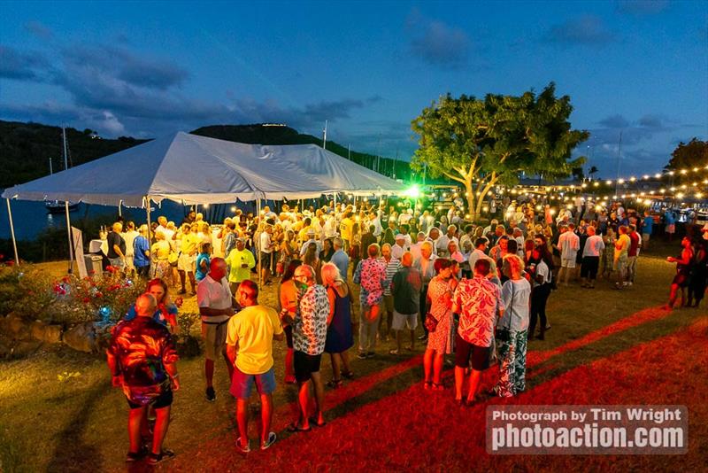 Last night's welcome party at the Boom restaurant - 2025 Antigua Classic Yacht Regatta - photo © Tim Wright / photoaction.com