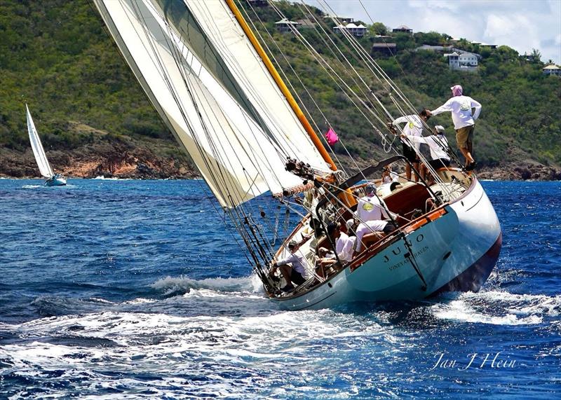 65' Nat Benjamin schooner Juno launched in 2003 - 2025 Antigua Classic Yacht Regatta - photo © Jan J Hein