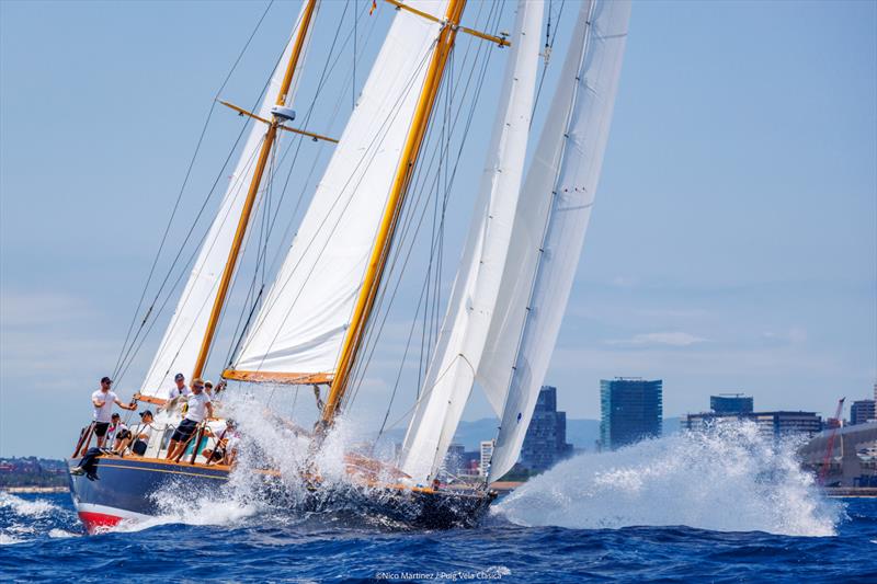 18th Puig Vela Clàssica Barcelona day 1 photo copyright Nico Martinez / www.MartinezStudio.es taken at Real Club Nautico de Barcelona and featuring the Classic Yachts class