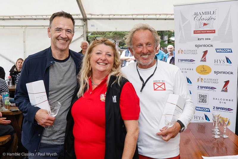 Concours d'Elegance joint winners Tim Yetman (Suvretta) and Led Pritchard (Arrow owned by Ian Atkins) - 10th Hamble Classics Regatta - photo © Paul Wyeth / www.pwpictures.com