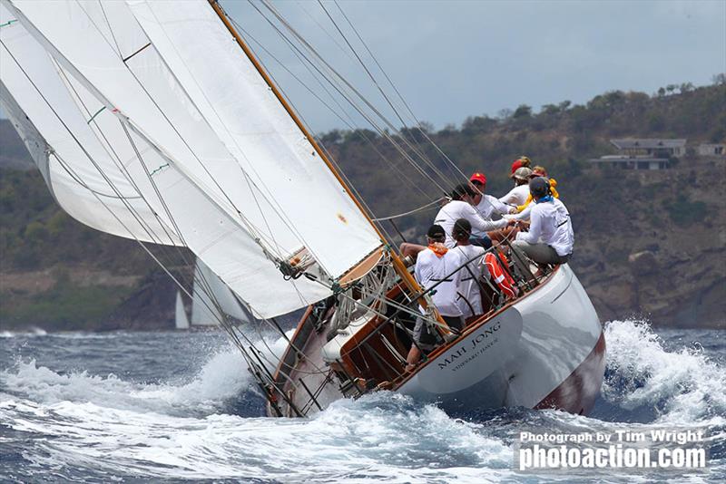 Mah Jong at the Antigua Classic Yacht Regatta  - photo © Tim Wright / www.photoaction.com