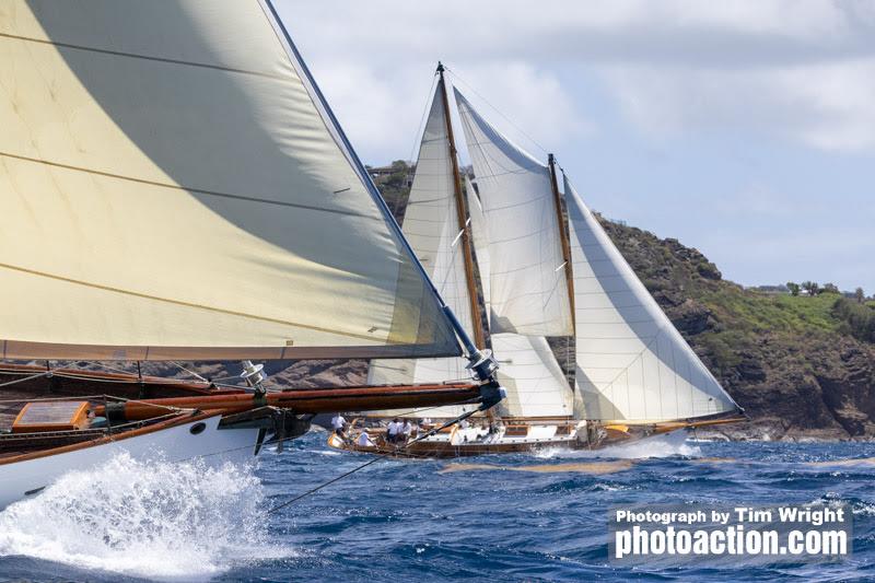 Antigua Classic Yacht Regatta day 4 photo copyright Tim Wright / Photoaction.com taken at Antigua Yacht Club and featuring the Classic Yachts class