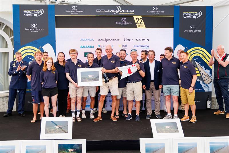 Flight of Durgan wins the Spirit of Tradition class - Sandberg PalmaVela Prize Giving photo copyright Nico Martínez / Sandberg PalmaVela taken at Real Club Náutico de Palma and featuring the Classic Yachts class