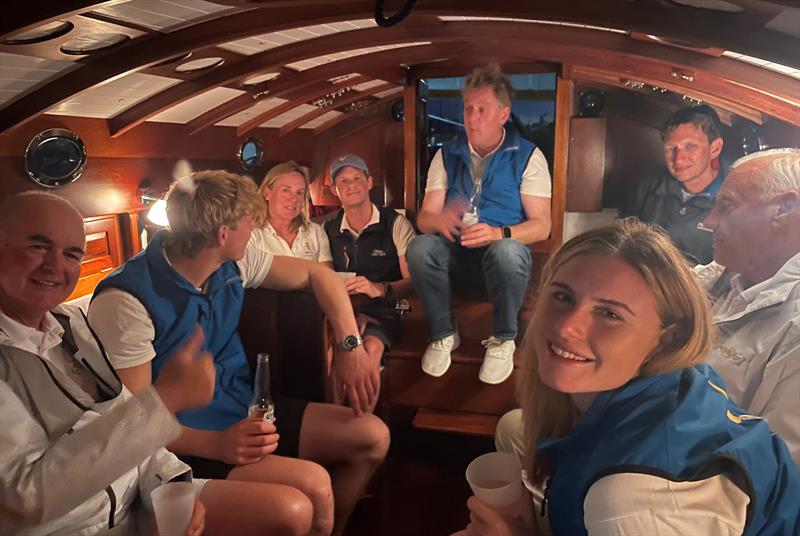Party aboard Dido photo copyright Dido taken at British Classic Yacht Club and featuring the Classic Yachts class