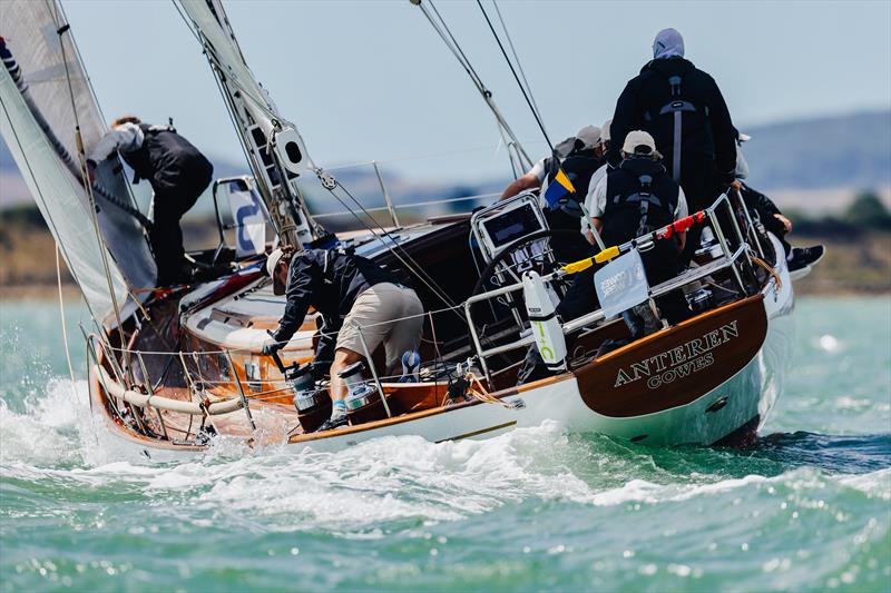 Christopher Bake's 1963-built 10 metre cruiser Anteren - North Sails Cowes Week Day 7 photo copyright Paul Wyeth / www.pwpictures.com taken at Cowes Combined Clubs and featuring the Classic Yachts class
