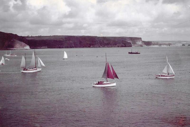 Dorothy Ann under full sail during the 1961 Tenby Regatta photo copyright TSC taken at Tenby Sailing Club and featuring the Classic Yachts class