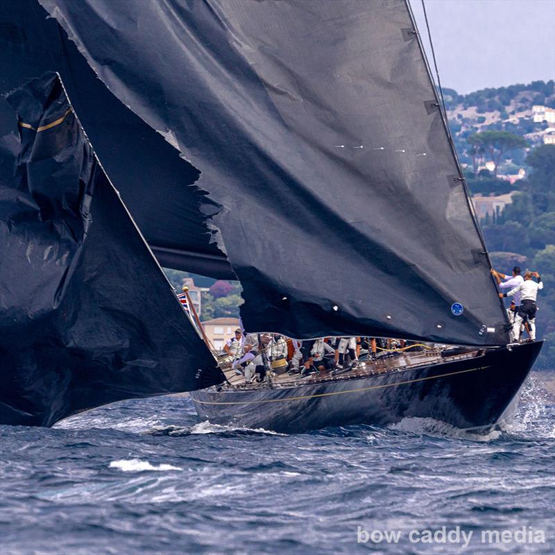 Hanuman's genoa tears while heading upwind from the start - photo © Bow Caddy Media