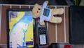 Pilar Pasanau (#98 Peter Punk / ESP) arrival photo: all entrants must take a photo of their chartplotter/GPS ( with SITraN teddy!) once they drop anchor to start the clock for their 8 day pit-stop