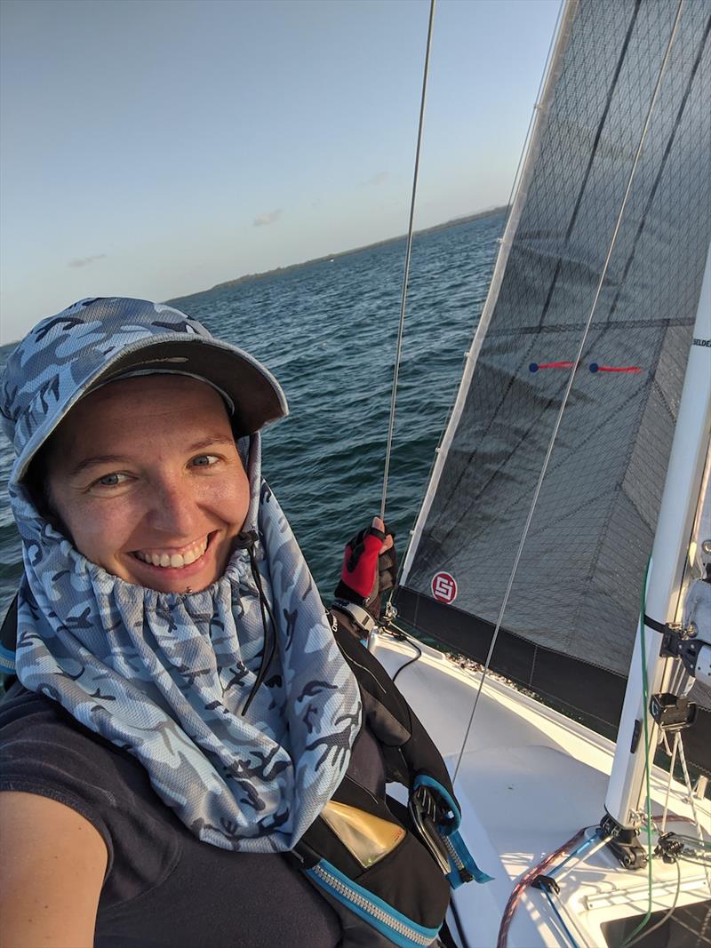 Australian/Slovenian Alenka Caserman has been offshore sailing for two years and plans a solid workup program in the years leading up to the Mini Globe Race in 2024 photo copyright Suijuan Zhou taken at  and featuring the Class Mini 5.80 class