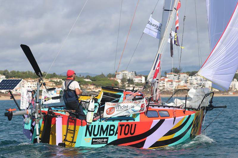 McIntyre Adventure Globe 5.80 Transat start: Nº88 Etienne Messikommer (33) – Numbatou – Switzerland photo copyright Globe 5.80 Transat taken at  and featuring the Class Mini 5.80 class