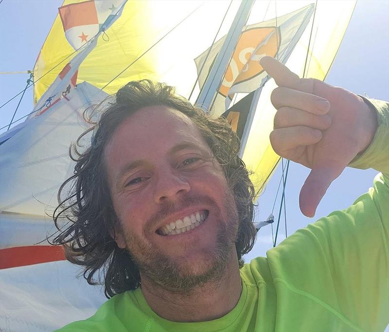 Dan Turner competing in the Mini Globe Race 2025 photo copyright Dan Turner taken at  and featuring the Class Mini 5.80 class
