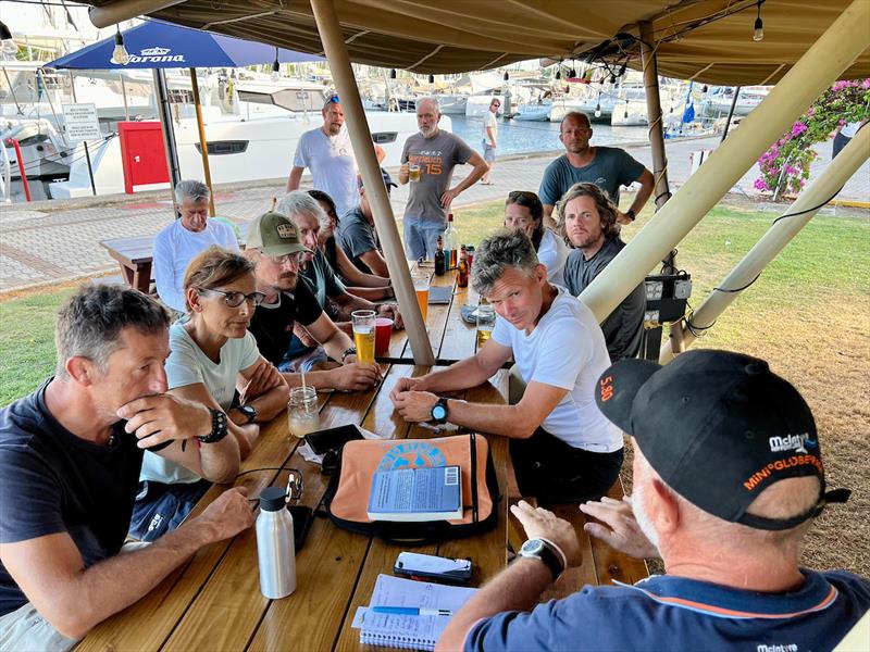 There is something quite special about round the world race briefings under a tent in the tropics…it's called LIVING THE DREAM - photo © JJ / MGR