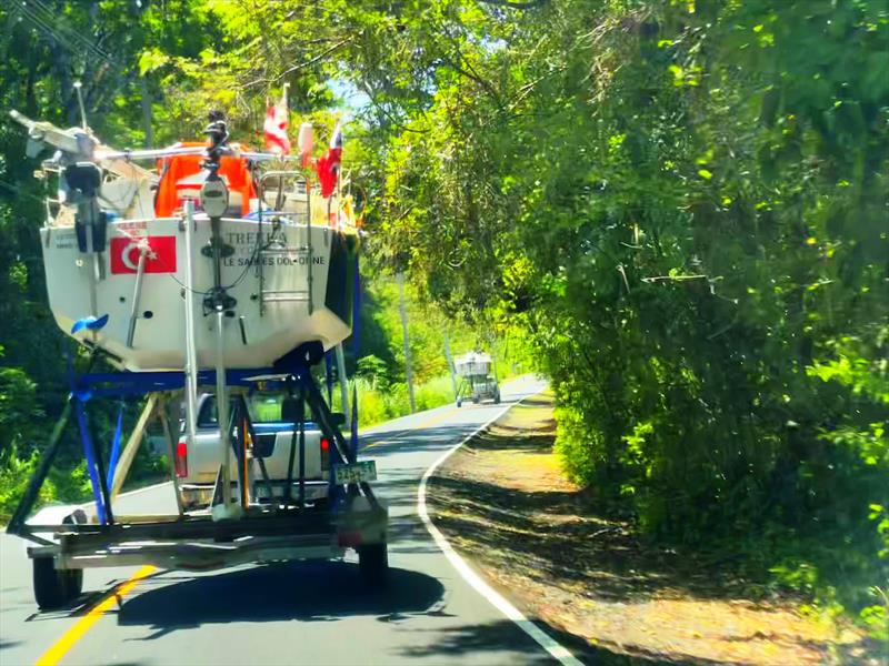 The only good road is through the Panama Jungle (with monkeys that would raid the boat yard) before the bumpy highway and hectic city traffic for a 3 hour 100KM road trip to the Pacific Ocean - photo © Don McIntyre / MGR2025
